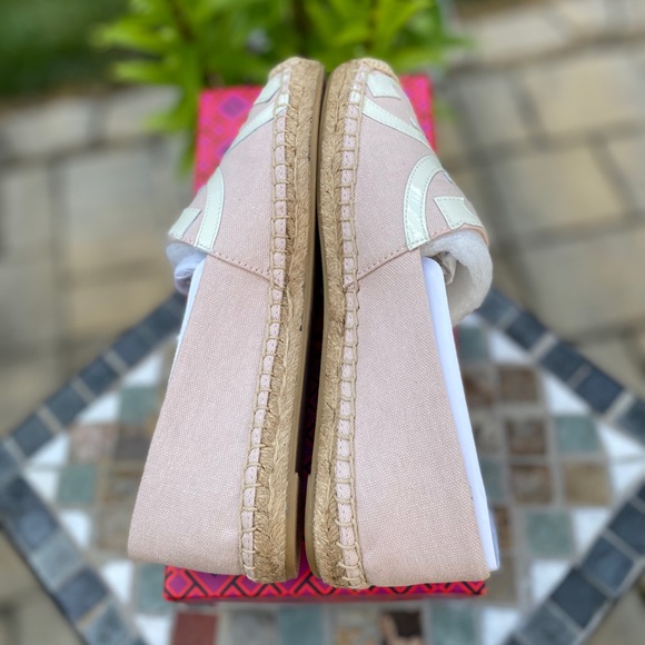 ✨LAST PAIR ✨ Tory Burch Poppy Logo Espadrille Flat - Picture 5 of 15